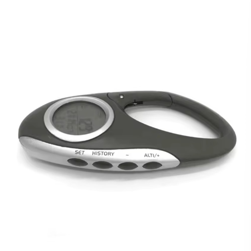 Portable Outdoor Altimeter Carabiner with Barometer & Thermometer Multi-Function Fishing & Hiking Weather Meter