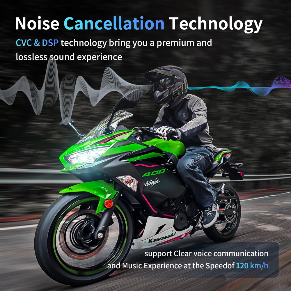 Bluetooth Motorcycle Intercom Headset Wireless Communication For Helmets Easy Setup And Clear Soun 4