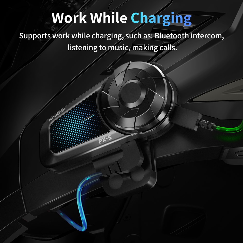 Bluetooth Motorcycle Intercom Headset Wireless Communication For Helmets Easy Setup And Clear Soun 6