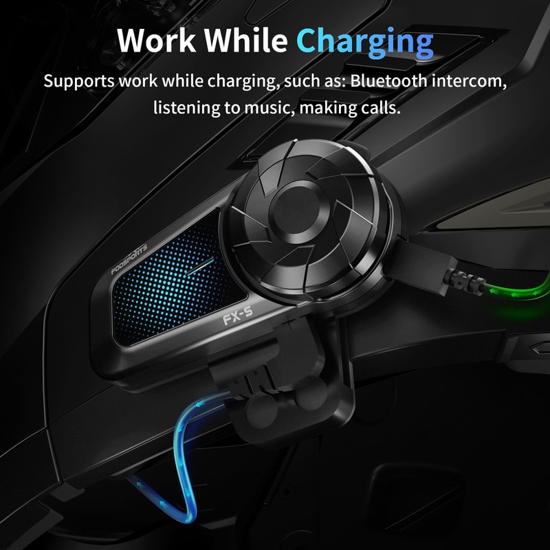 Bluetooth Motorcycle Intercom Headset Wireless Communication For Helmets Easy Setup And Clear Soun 6