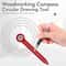 High Precision Woodworking Drawing Compass & Hole Ruler Tool for Accurate Marking and Measurement