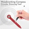 High Precision Woodworking Drawing Compass & Hole Ruler Tool for Accurate Marking and Measurement