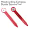 High Precision Woodworking Drawing Compass & Hole Ruler Tool for Accurate Marking and Measurement