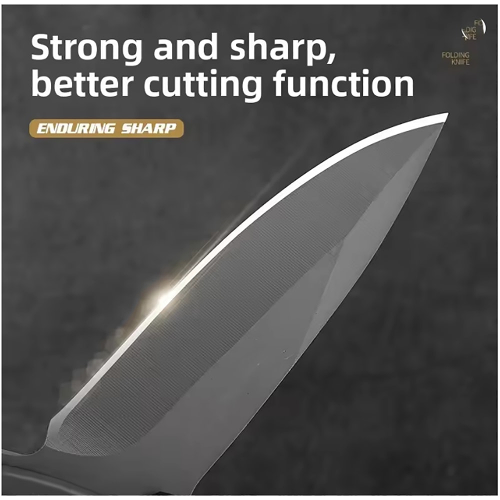 Men's EDC Pocket Knife Folding Tactical Knife for Outdoor Survival, Camping, and Hunting