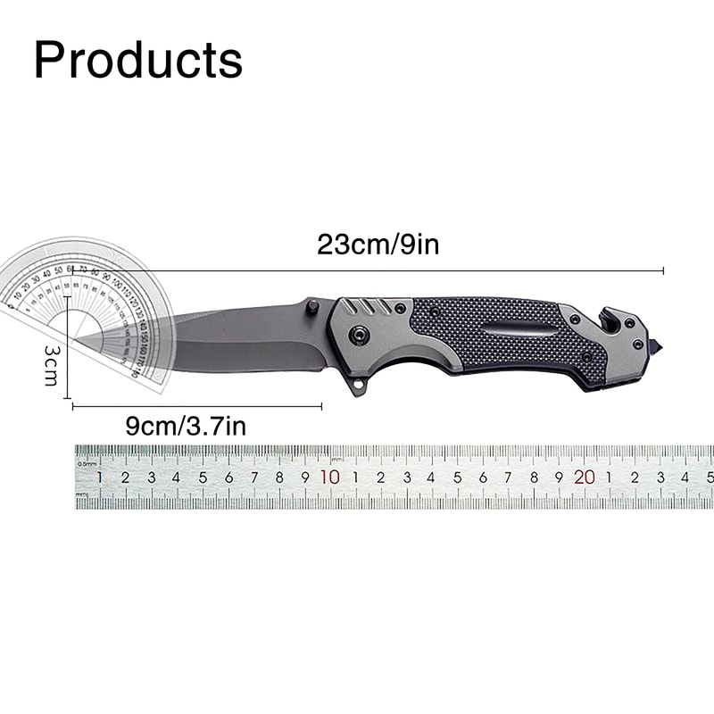 Men's EDC Pocket Knife Folding Tactical Knife for Outdoor Survival, Camping, and Hunting