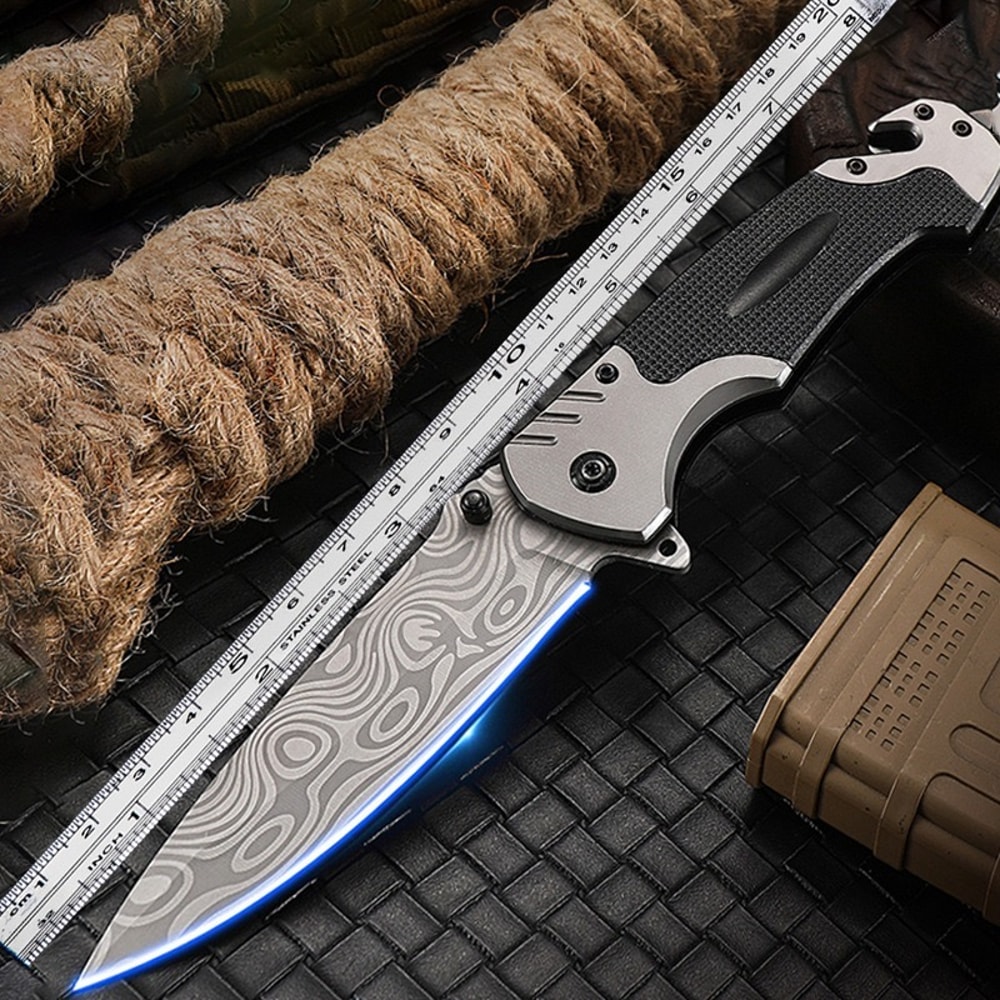 Men's EDC Pocket Knife Folding Tactical Knife for Outdoor Survival, Camping, and Hunting