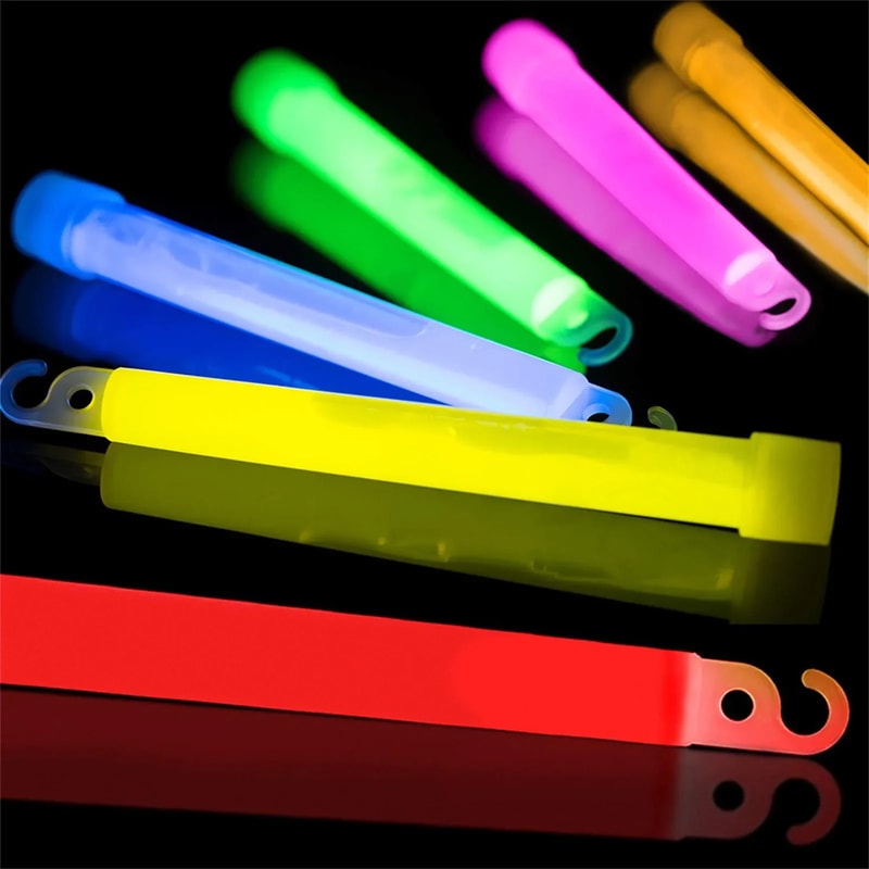 GlowBright LED Glow Sticks for Camping Emergencies and Festival Party Lights