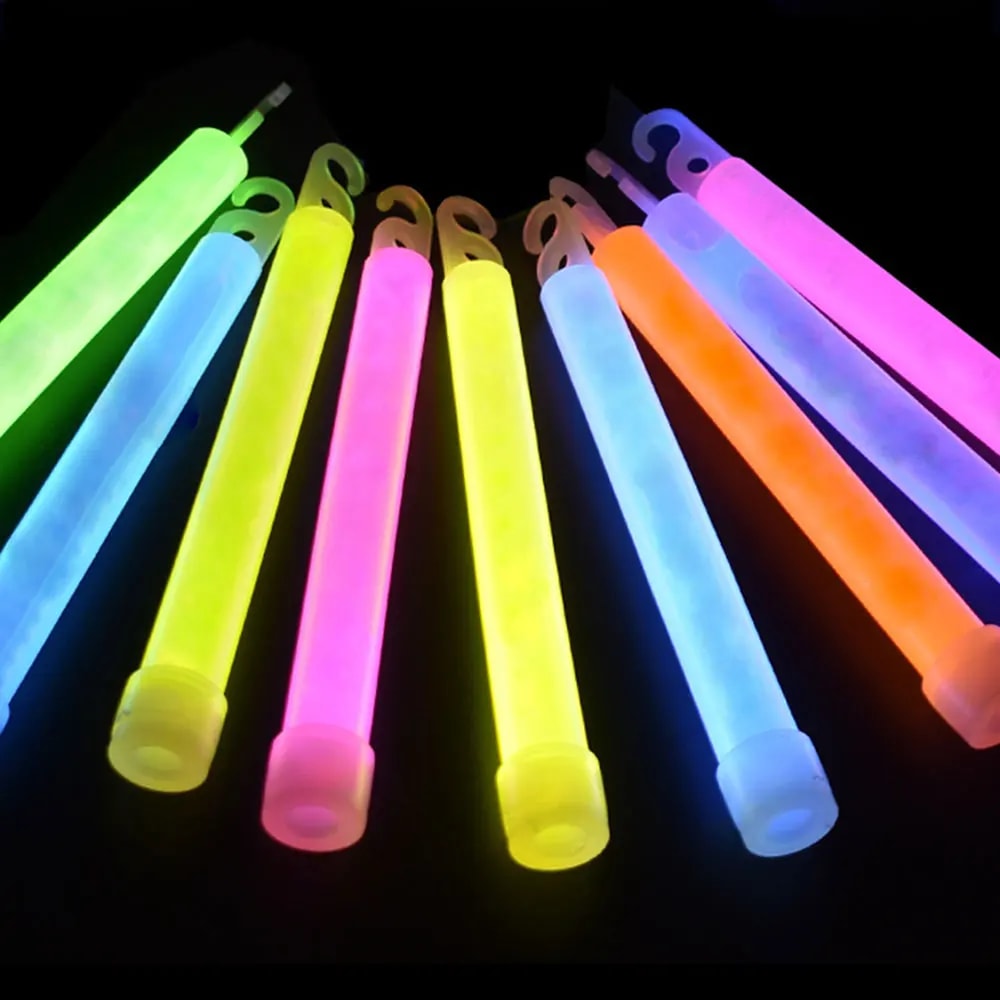 GlowBright LED Glow Sticks for Camping Emergencies and Festival Party Lights