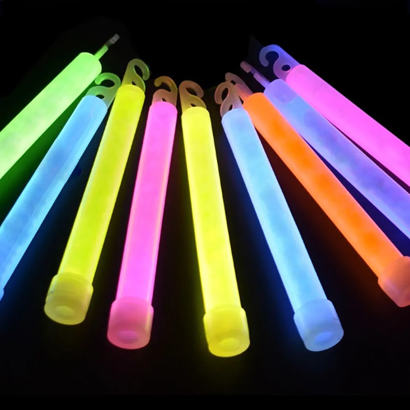 GlowBright LED Glow Sticks for Camping Emergencies and Festival Party Lights