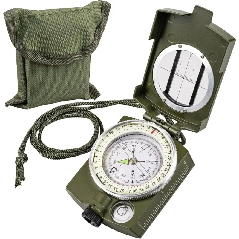 High Precision Tactical Compass Waterproof Survival Navigation Tool for Outdoor Hiking and Exploration