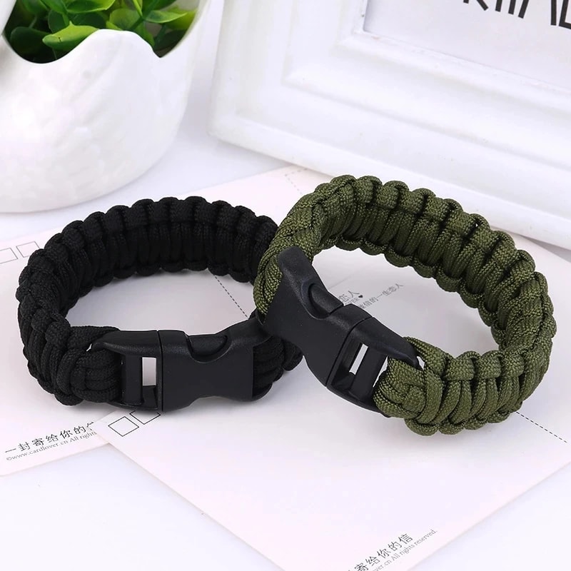 Paracord Survival Bracelet with Emergency Rope Outdoor EDC Gear