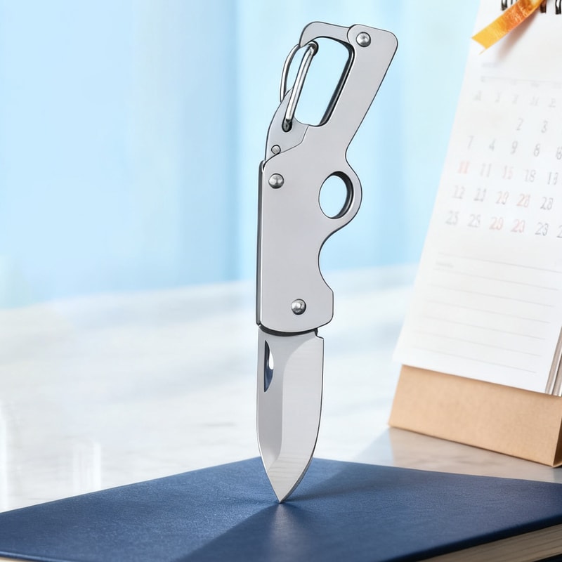 Portable Mini Folding Utility Knife High Hardness Camping EDC Pocket Knife