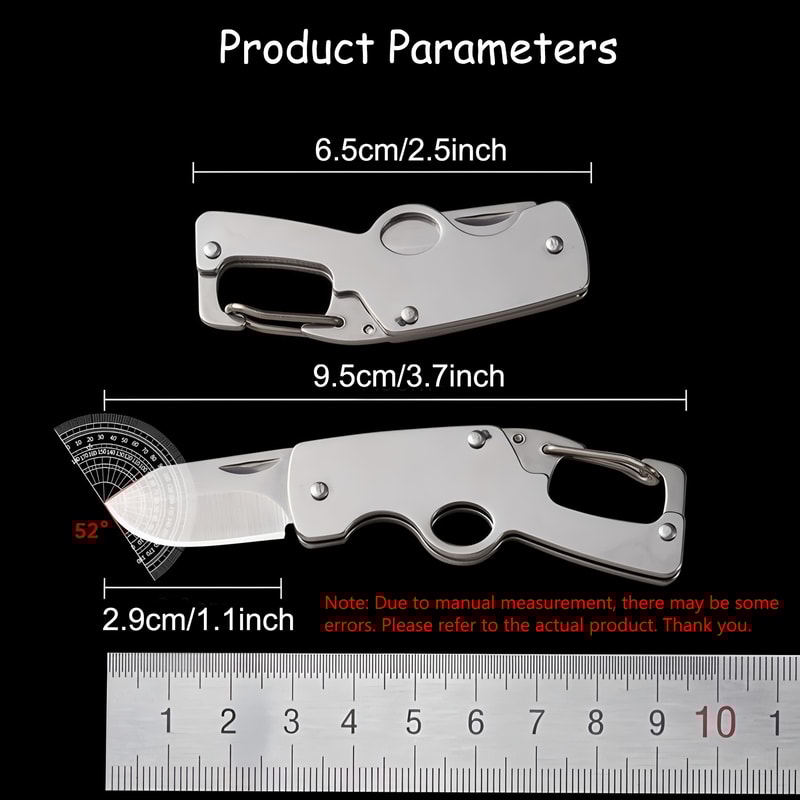 Portable Mini Folding Utility Knife High Hardness Camping EDC Pocket Knife
