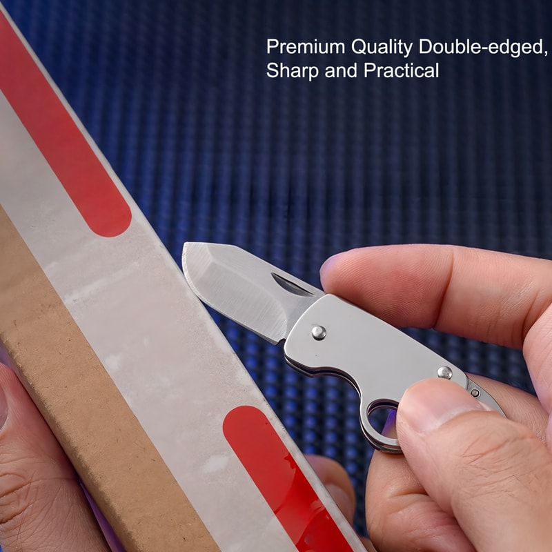 Portable Mini Folding Utility Knife High Hardness Camping EDC Pocket Knife