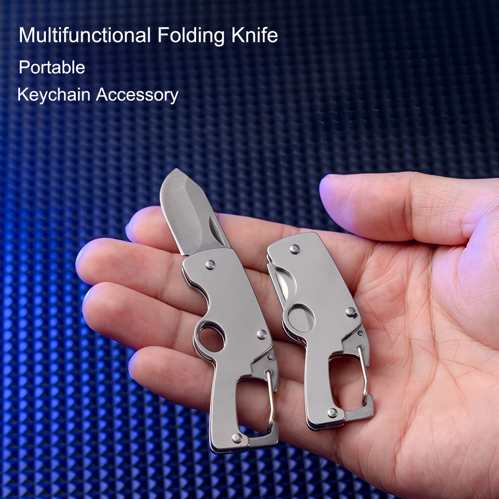 Portable Mini Folding Utility Knife High Hardness Camping EDC Pocket Knife