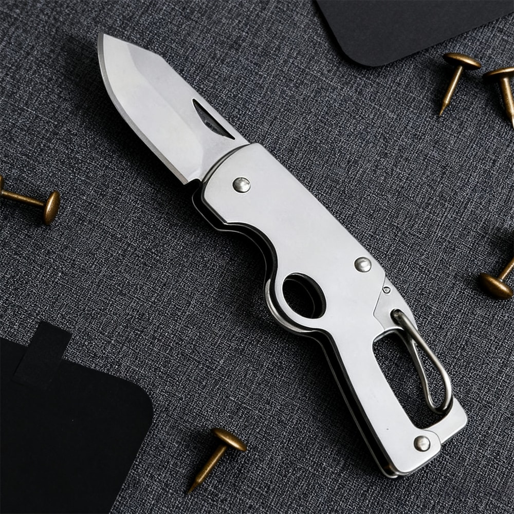 Portable Mini Folding Utility Knife High Hardness Camping EDC Pocket Knife