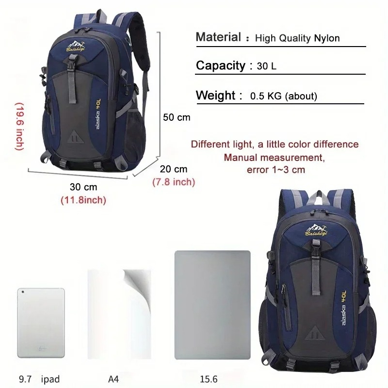 Waterproof Anti Theft Hiking Backpack Large Capacity Travel Camping Backpack For Outdoor Adventures 5