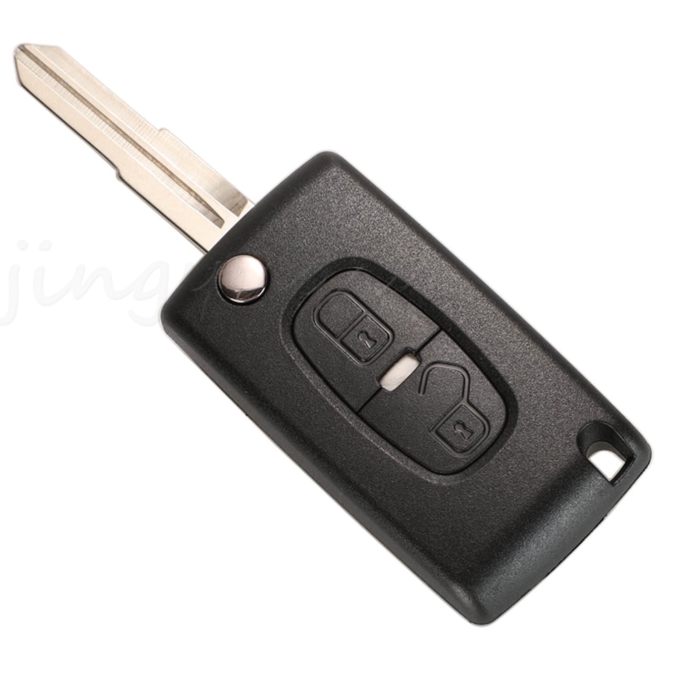 Premium Flip Remote Key Case for Peugeot Citroen C-Crosser & Aircross