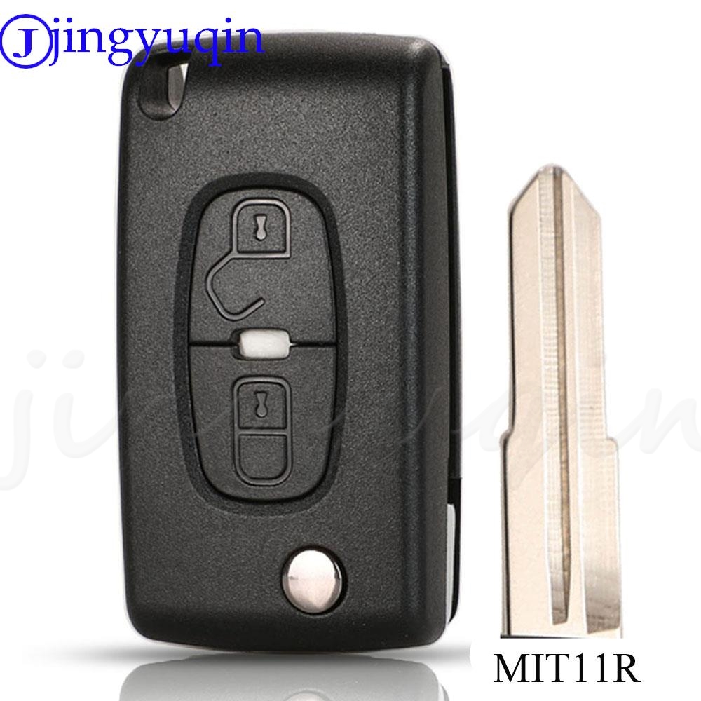 Premium Flip Remote Key Case for Peugeot Citroen C-Crosser & Aircross