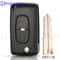 Premium Flip Remote Key Case for Peugeot Citroen C-Crosser & Aircross