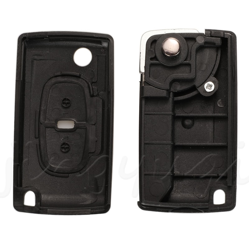 Premium Flip Remote Key Case for Peugeot Citroen C-Crosser & Aircross
