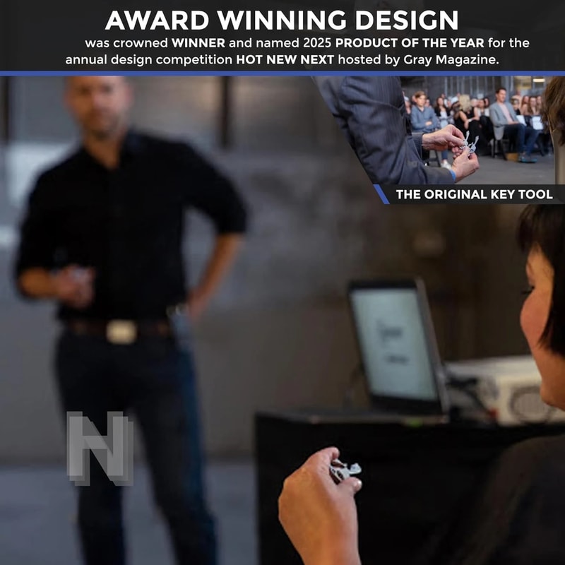 Original Key Shaped Pocket Tool Stainless Steel Multitool Keychain