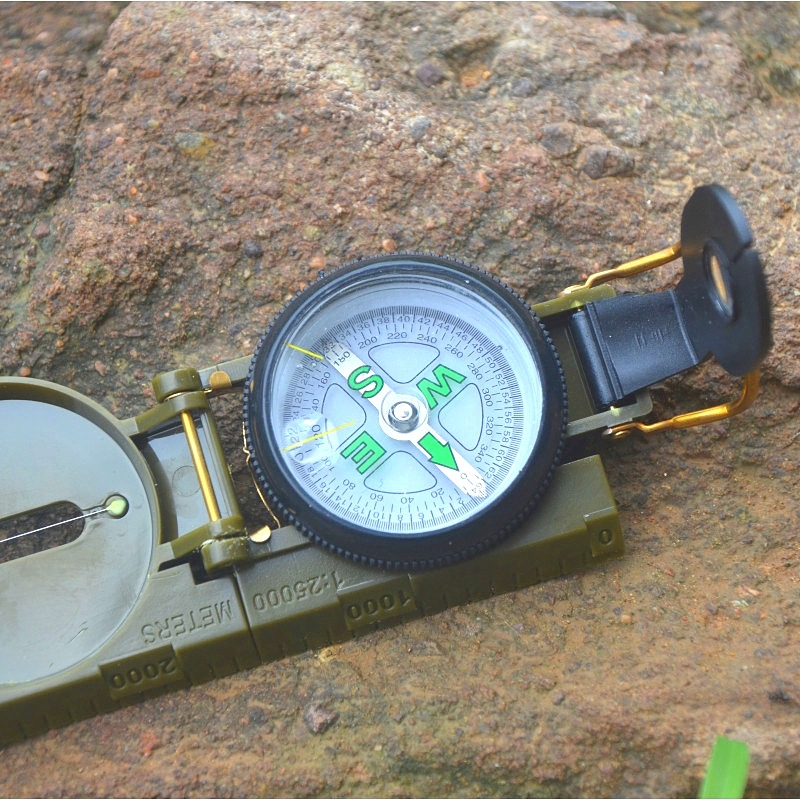 Waterproof High Precision Hiking Compass with Military Metal Sight