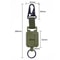 Steel Wire Retractable Key Holder With Molle Backpack Hook For Outdoor Use 4