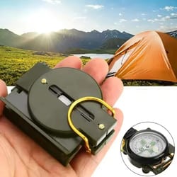 portable aluminum alloy military compass high precision lensatic compass for camping and hiking