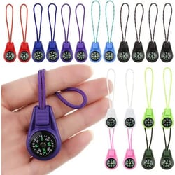 mini tactical compass keychain for outdoor survival, camping, hiking, and travel