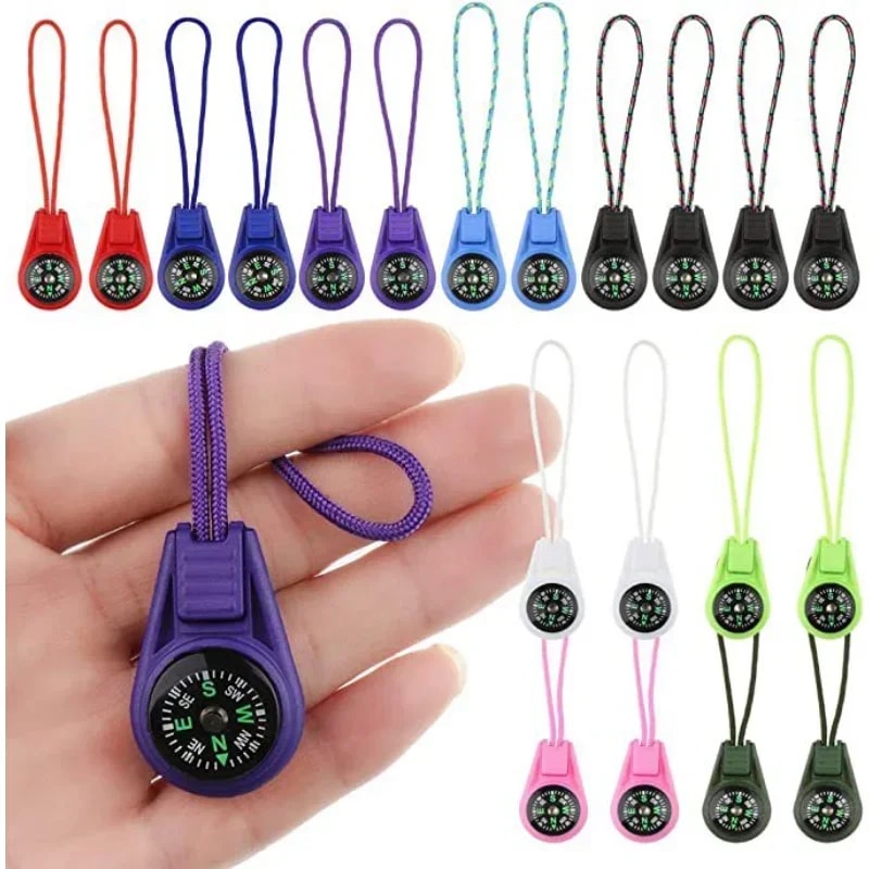 Mini Tactical Compass Keychain for Outdoor Survival, Camping, Hiking, and Travel