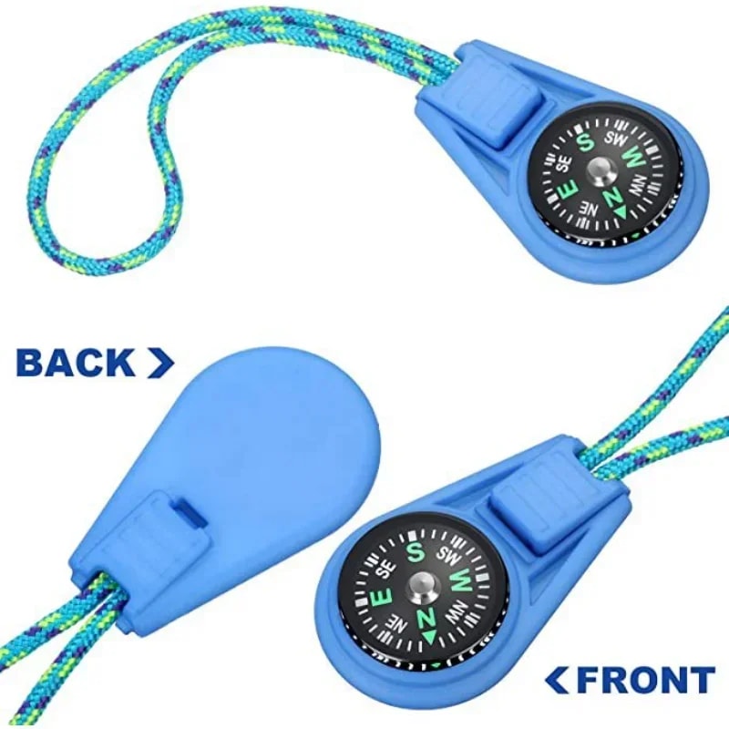 Mini Tactical Compass Keychain for Outdoor Survival, Camping, Hiking, and Travel