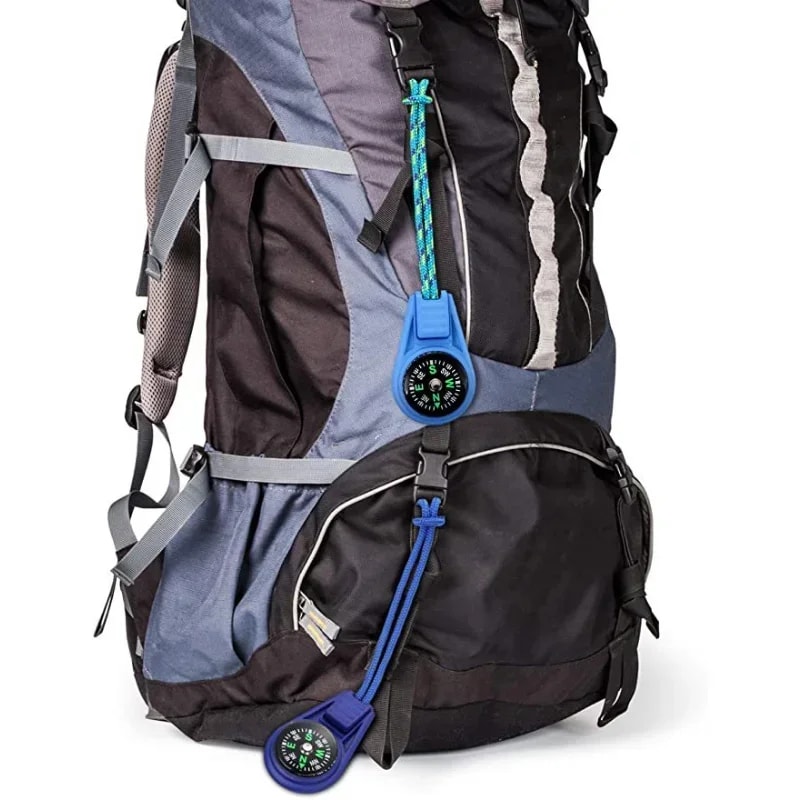 Mini Tactical Compass Keychain for Outdoor Survival, Camping, Hiking, and Travel