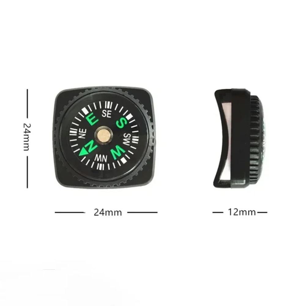 Mini Survival Strap Compass for Hiking Camping Outdoor Navigation