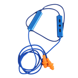 bluetooth earplug headphones with noise reduction for work safety and hearing protection