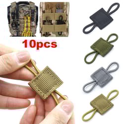 tactical molle elastic strap webbing retainer for gear attachment and secure carry