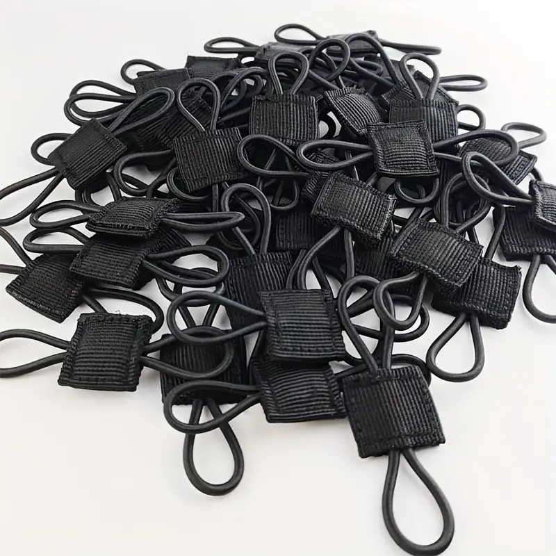 Tactical MOLLE Elastic Strap Webbing Retainer for Gear Attachment and Secure Carry