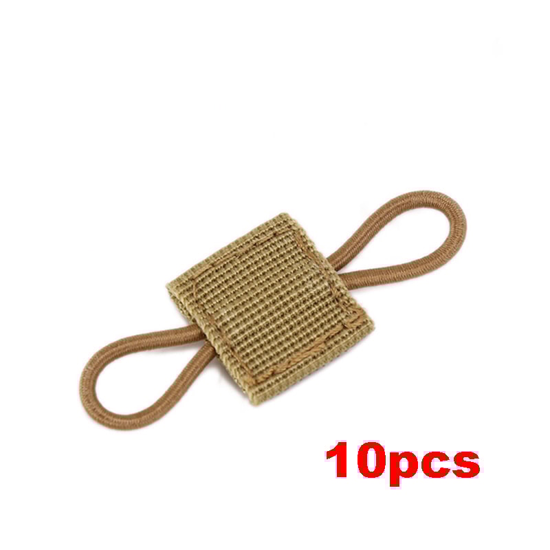 Tactical MOLLE Elastic Strap Webbing Retainer for Gear Attachment and Secure Carry