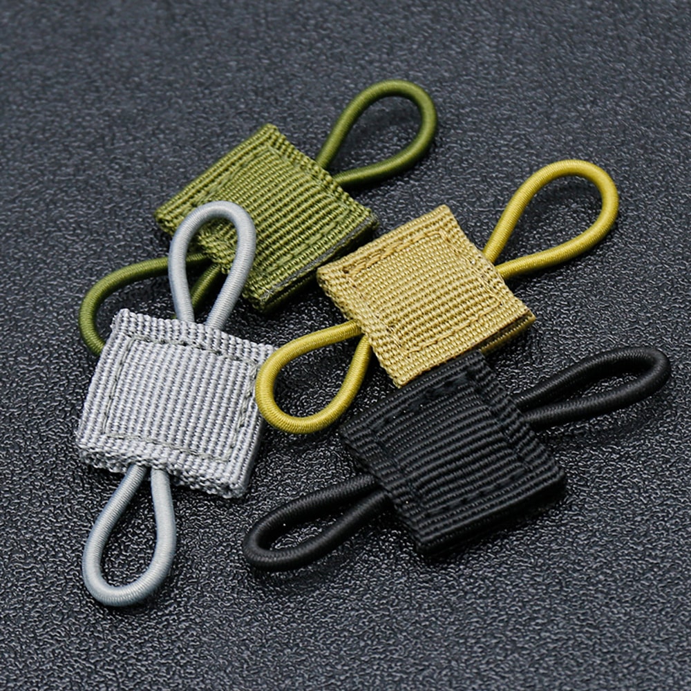 Tactical MOLLE Elastic Strap Webbing Retainer for Gear Attachment and Secure Carry