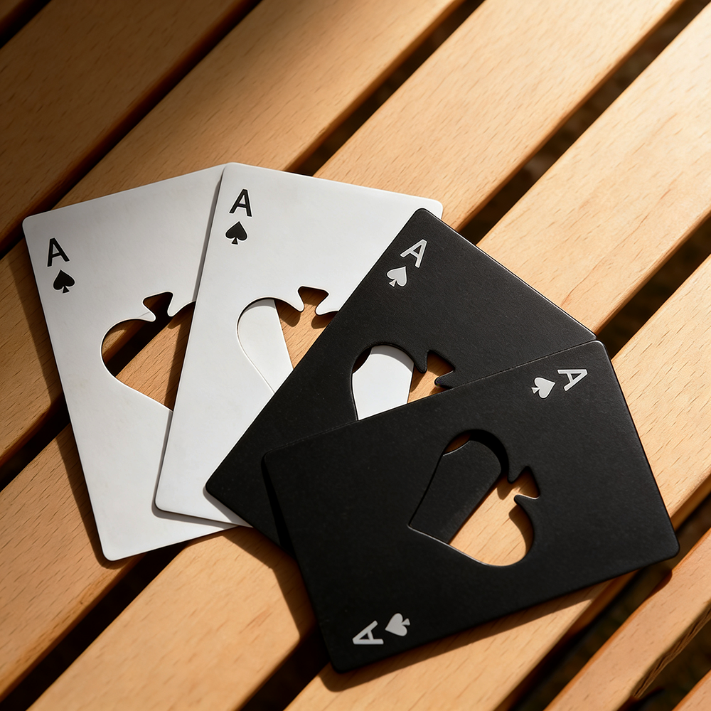 Ace Of Spades Bottle Opener Credit Card Size Portable Bottle Opener Stainless Steel Poker Tool 4