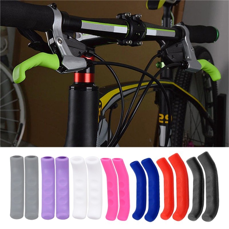 Silicone Bicycle Brake Lever Covers Anti Slip MTB Road Bike Handle Protector Sleeves 2