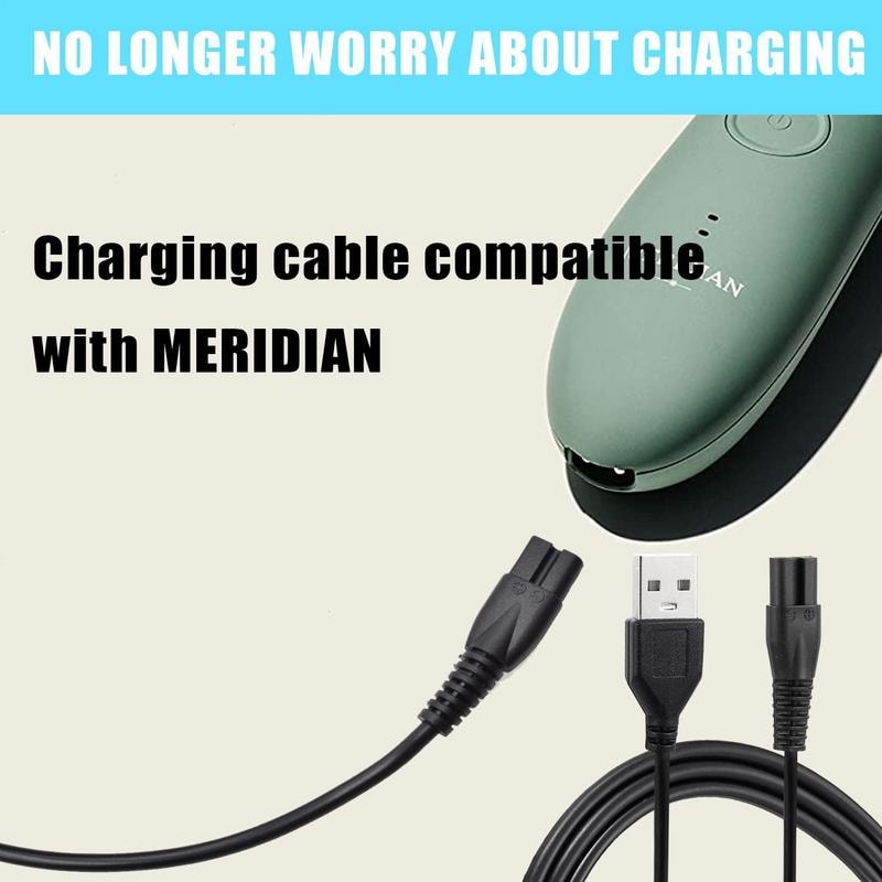 Meridian Compatible USB Razor Charger Cable Fast Electric Razor Charging Cord Replacement