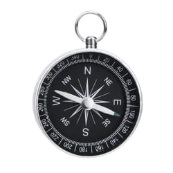 portable aluminum survival compass for hiking camping emergency navigation tool