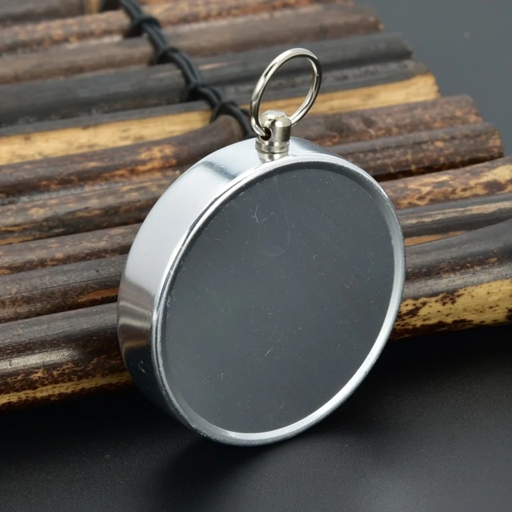 Portable Aluminum Survival Compass for Hiking Camping Emergency Navigation Tool