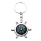 Mini Survival Compass Keychain Portable Navigation Tool for Outdoor Hiking and Emergency Use