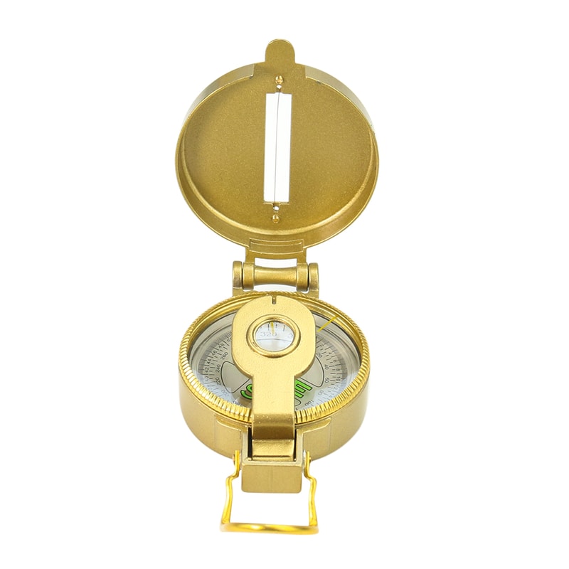 Portable Brass Survival Compass Waterproof Luminous Precision Navigation Tool