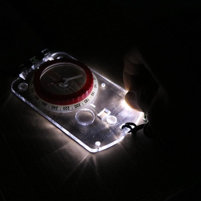 High Accuracy Mirror Compass For Hiking Survival Navigation Outdoor Compass 1