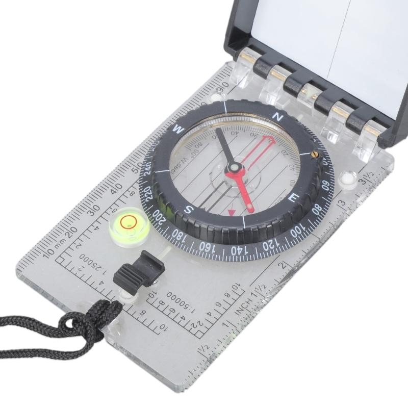 High Accuracy Mirror Compass For Hiking Survival Navigation Outdoor Compass 4