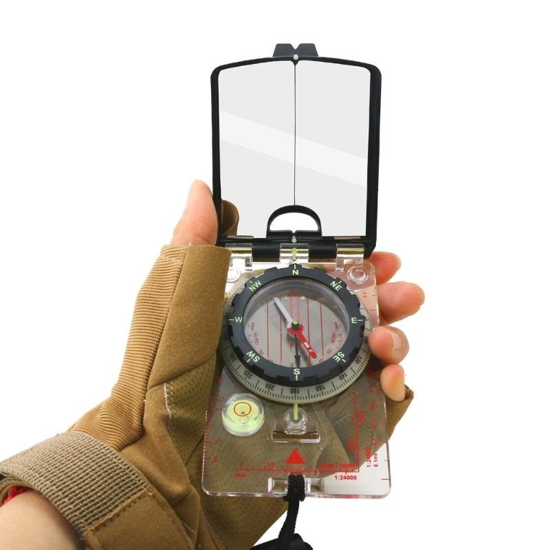 High Accuracy Mirror Compass For Hiking Survival Navigation Outdoor Compass 5