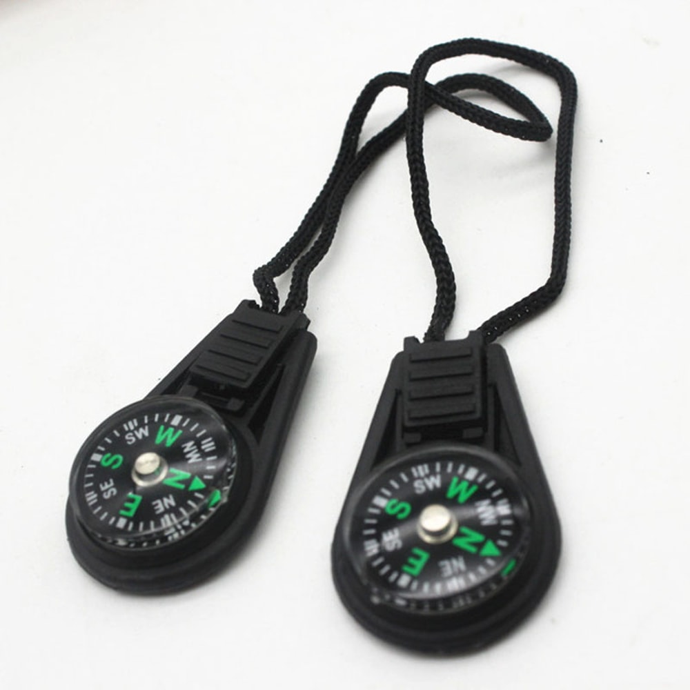 Compact Mini Compass Survival Keychain for Camping Hiking and Outdoor Navigation